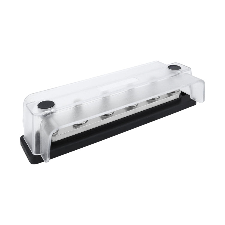 M8 Stud RV Yacht 6-way Nylon Flame Retardant Base DC Busbar, Black