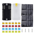 RV Yacht 12-way LED Insulated Flame-retardant Fuse Holder Box with Wire, Configuration 1, Configuration 2, Configuration 3, Configuration 4