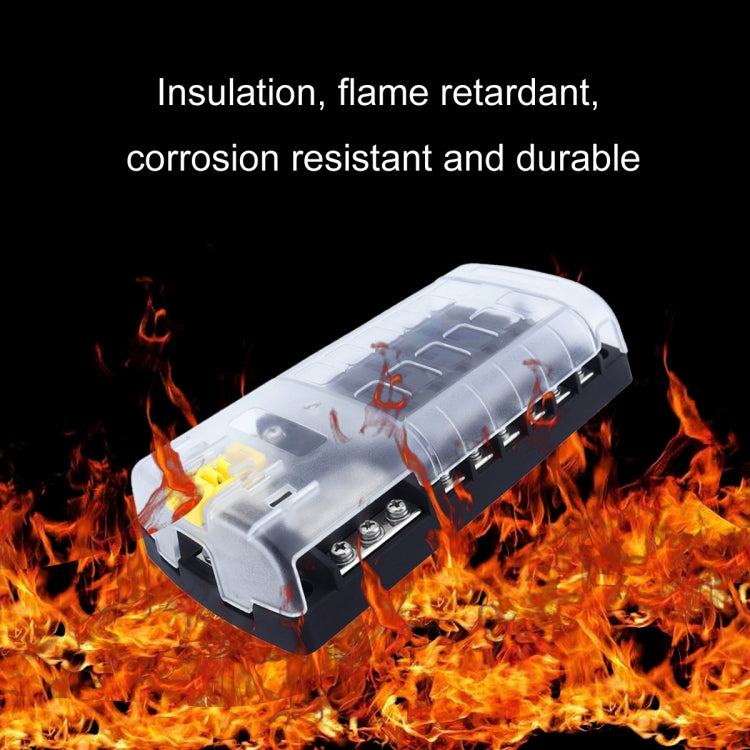 RV Yacht 12-way LED Insulated Flame-retardant Fuse Holder Box with Wire, Configuration 1, Configuration 2, Configuration 3, Configuration 4