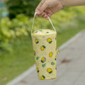 Portable Milk Tea Tote Bag Heat Preservation Eco-friendly Handbag Carrying Insulated Cup Cover, Lemon, Ice Cream
