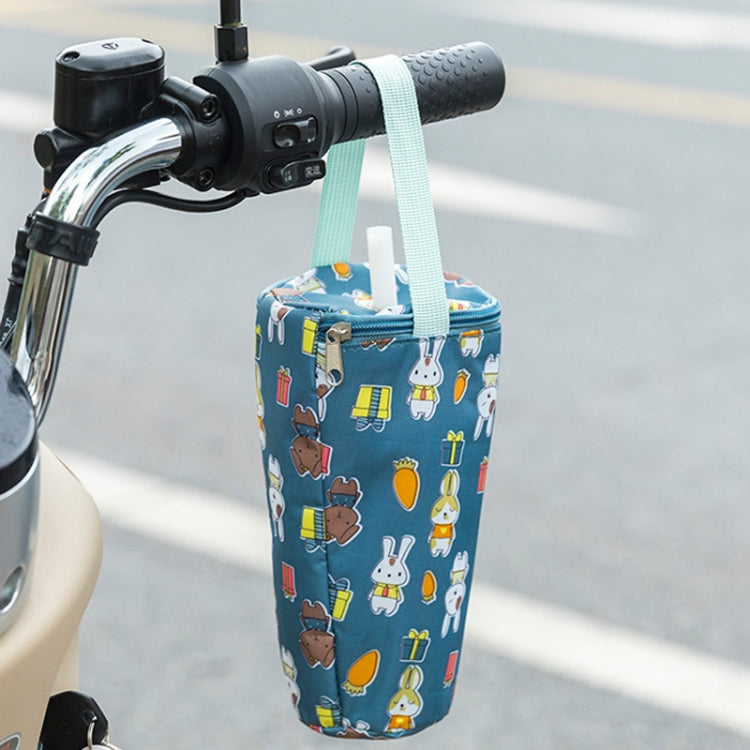 Portable Milk Tea Tote Bag Heat Preservation Eco-friendly Handbag Carrying Insulated Cup Cover, Lemon, Ice Cream