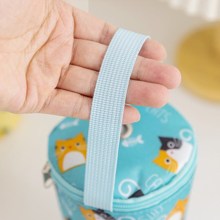 Portable Milk Tea Tote Bag Heat Preservation Eco-friendly Handbag Carrying Insulated Cup Cover, Lemon, Ice Cream