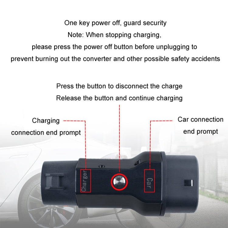 TYPE1-TYPE2 New Energy Vehicle Charging Pile Adapter, TYPE1-TYPE2
