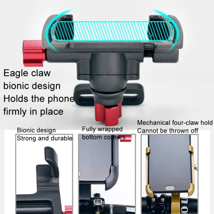 PROMEND Aluminum Alloy Cell Phone Holder Adjustable Angle Rotating Motorcycle Navigation Support, SJJ-299B Handlebar Stand Black, SJJ-299B Handlebar Stand Titanium Color, SJJ-299B Handlebar Stand Silver, SJJ-299E Rear View Mirror Titanium Color        ...