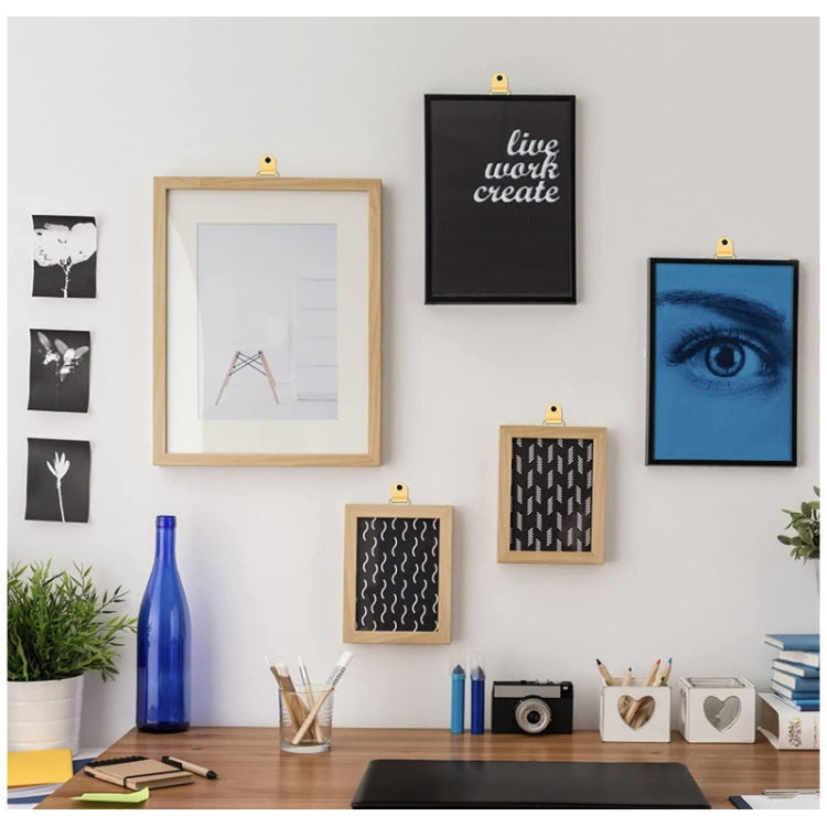 50pcs /Pack Photo Frame Hooks Hangers Triangle Single Hole Picture Hooks  with Screws