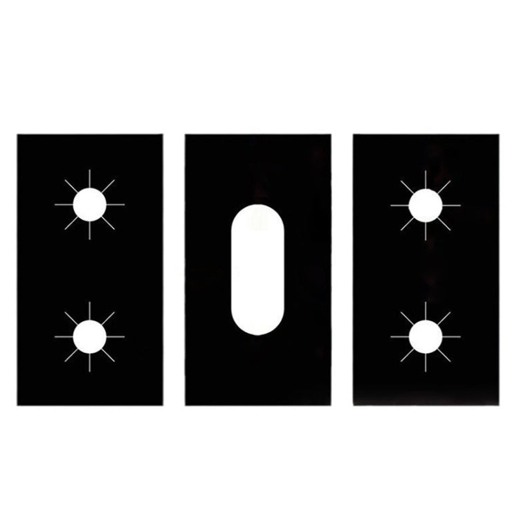 5 Holes Gas Oven Stove Grease Protection Cleaning Pad, 3pcs / Set