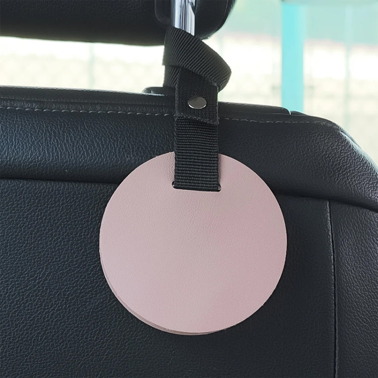 2pcs Concealed Car Seatback Leather Storage Hooks