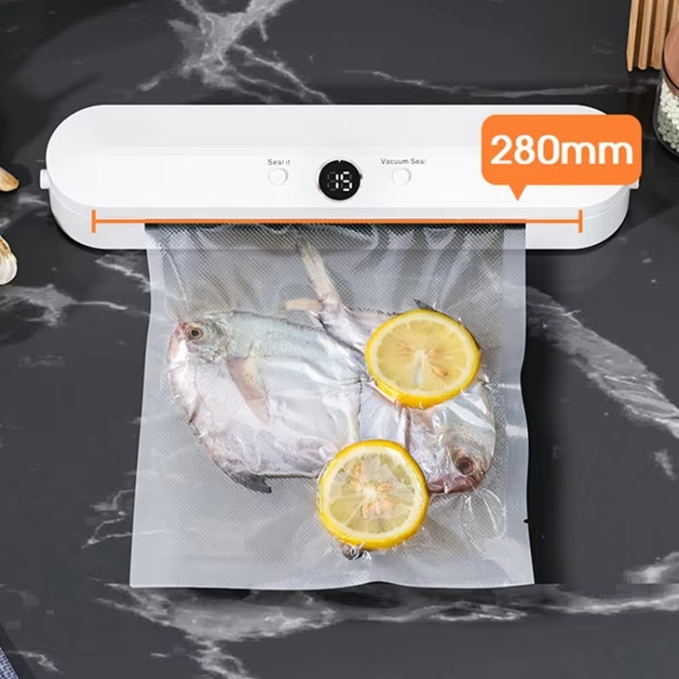 Food Vacuum Sealer Machine 60KPA Suction, Single / Vacuum Seal Modes With 10 Vacuum Bags, EU Plug, US Plug