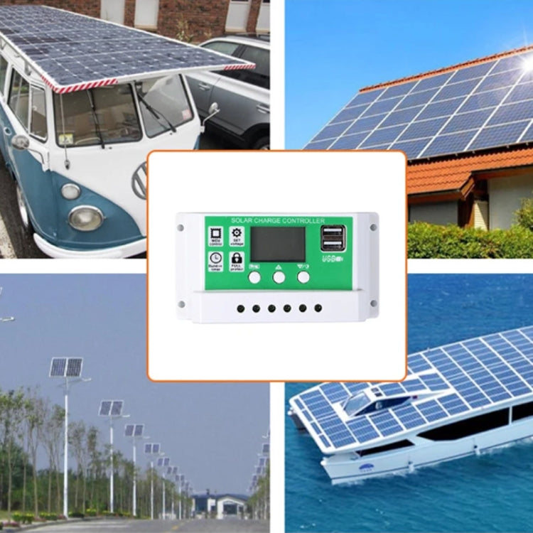 12V PWM Solar Cell Panel Charger Controller Lithium-ion Lead-acid Battery Solar Controller, 10A, 20A, 30A, 40A, 50A, 60A, 100A