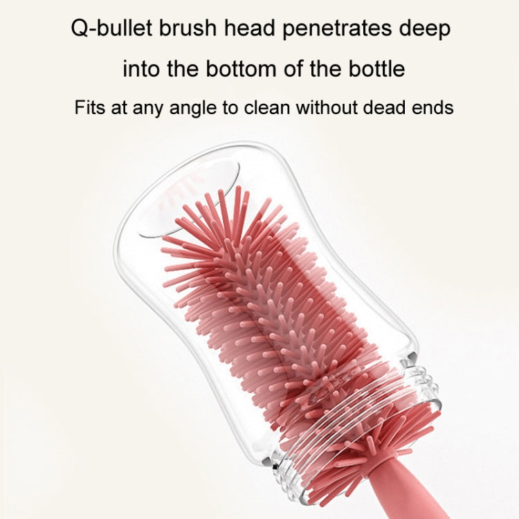 Portable 3 In 1 Food Grade Silicone Bottle Brush Set Multipurpose Baby Bottle Straw Cleaner Brush, 3 In 1 Green, 3 In 1 Red, 3 In 1 Purple