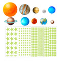 Nine Planets Dots Stars Glow In The Dark Stickers Luminous Wall Stickers For Kids Room, YG028