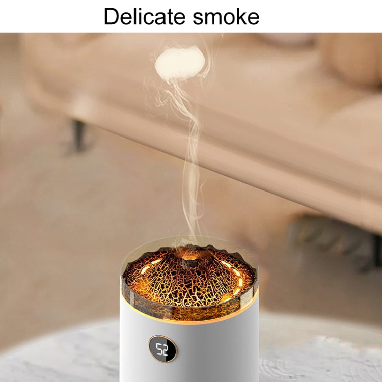 HX127 Mini Volcano Lava Aromatherapy Diffuser Small Household Atmosphere Humidifier, Black, White
