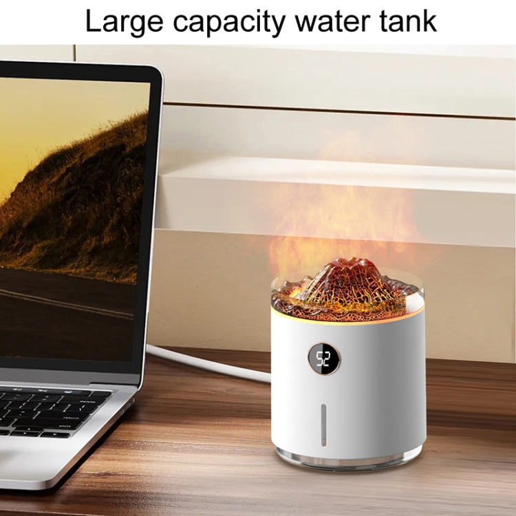 HX127 Mini Volcano Lava Aromatherapy Diffuser Small Household Atmosphere Humidifier, Black, White