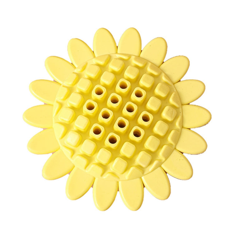 Pet Sunflower Leaky Ball Toys Dogs Chewable And Teething Rubber Toys