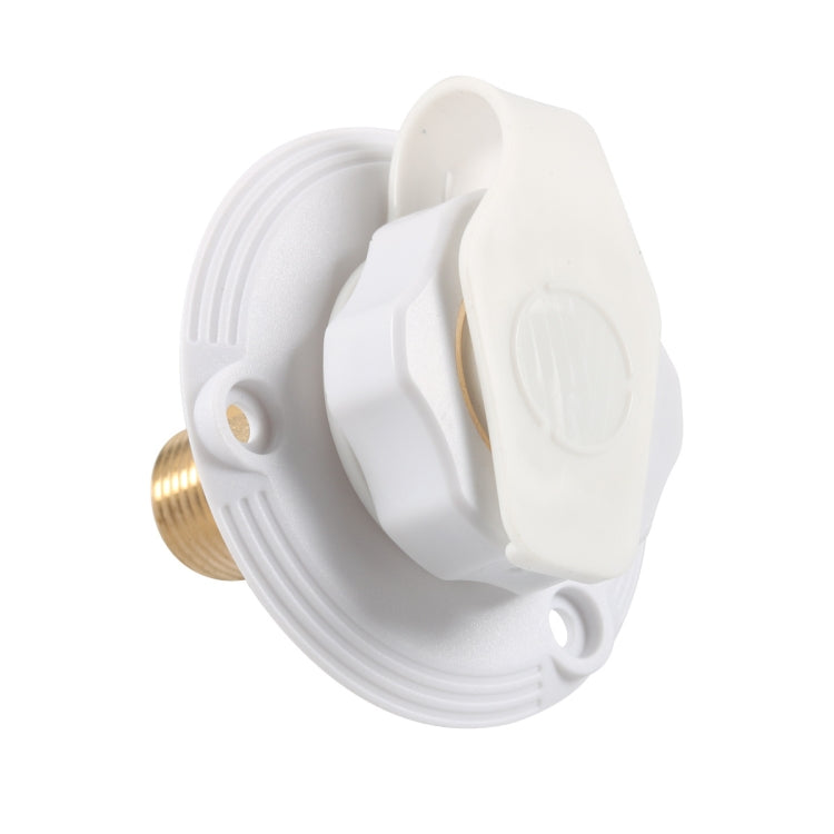 RV Brass Water Inlet Check Valve Yacht Accessories, White, Black, White+Raw Tape, Black+Raw Tape