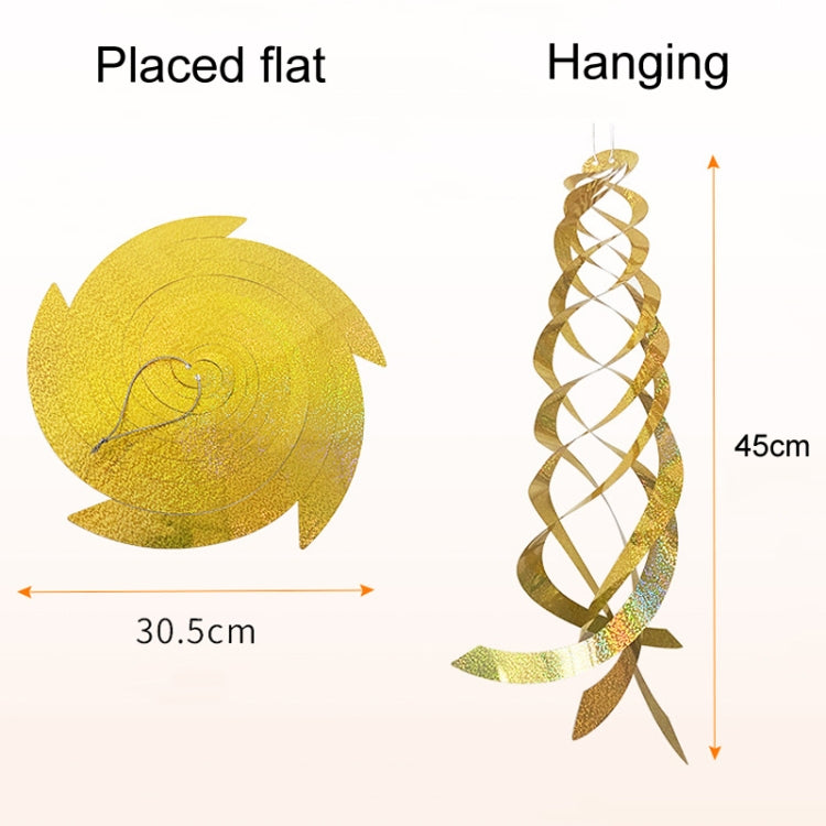 Laser Flash Bird Repellent Orchard Bird Repellent Spiral Reflective Wind Rotor