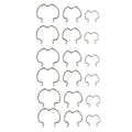 18pcs /Set Quick Connector Clip Transmission Cooler Wire Clip