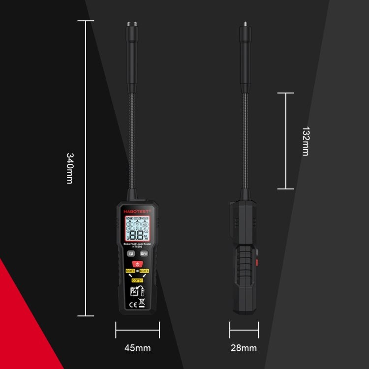 HABOTEST Automobile Motorcycle Brake Fluid Moisture Tester