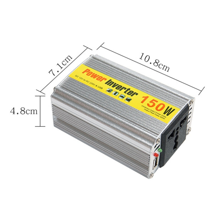 150W Car Inverter Modified Wave Automotive Power Conversion, 12V To 220V, 12V To 110V