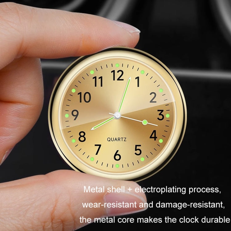 Car Digital Electronic Quartz Luminous Clock, Ruby Red+Air Outlet Clip, Ruby Blue+Air Outlet Clip, Gold+Air Outlet Clip, White+Air Outlet Clip, Black+Air Outlet Clip