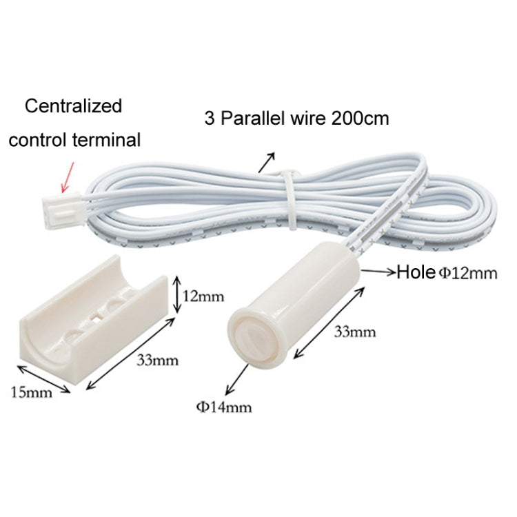 Closet Cabinet Integrated Centralized Control Human Sensor Switch, Centralized Control