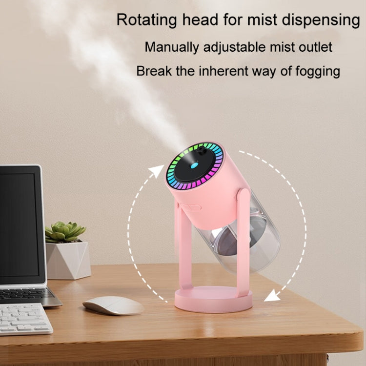 280ml Star Projection Light Humidifier USB Car Diffuser Humidifier Household Hydrating Atomizer, Rotating White, Rotating Pink
