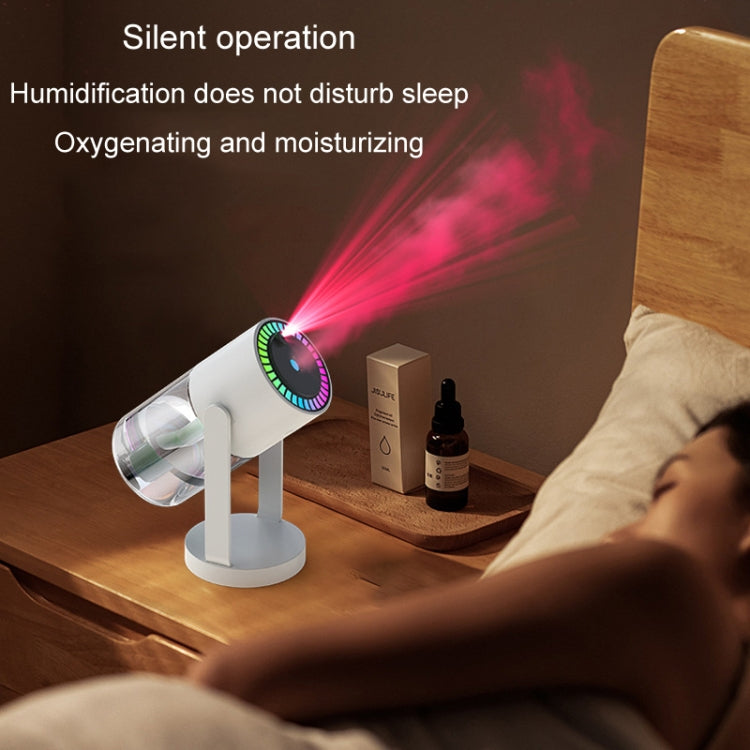 280ml Star Projection Light Humidifier USB Car Diffuser Humidifier Household Hydrating Atomizer, Rotating White, Rotating Pink