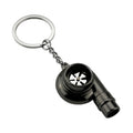 Car Tuning Accessories Turbo Keychain Decorative Pendant, Large Black, Large Gold, Large Bronze, Small Black, Small Gold, Small Green Antique