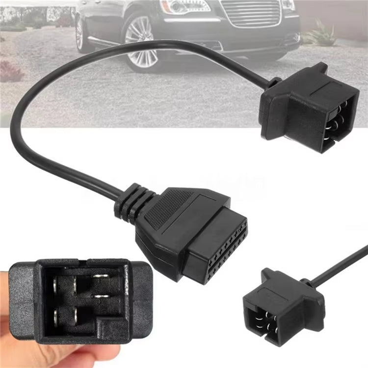 6 Pin OBD1 To 16 Pin OBD2 For Chrysler / Jeep / Dodge