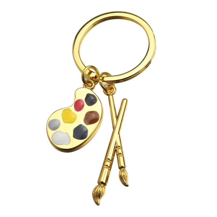 Mini Metal Drawing Board Keychain Bookbag Decorative Pendant, Gold, Silver