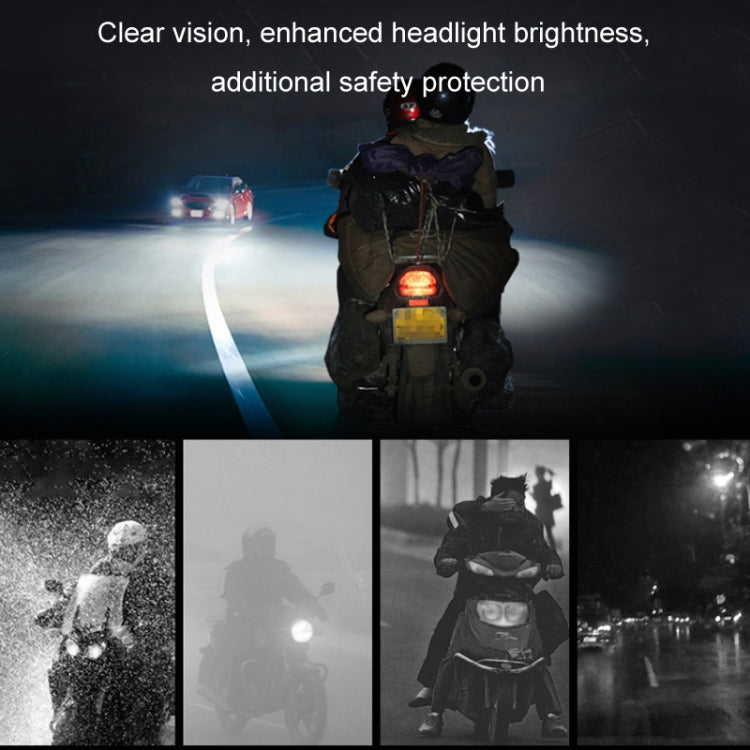 15W Electric Motorcycle External Strong LED Headlight, With Screws, With Screws + Pipe Clamps, With Screws + Pipe Clamps + Switch + 2m Extension Cord