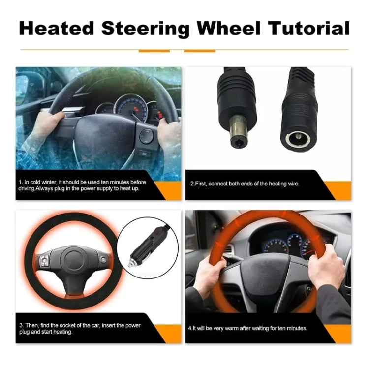 Rayhong Universal Car Quick-heating Heated Steering Wheel Cover, 38cm