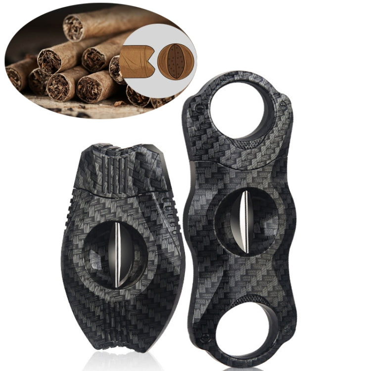 Portable Cigar Scissors Double Blade Stainless Steel V Cigar Cutter Tool, Bear Eye, Wind