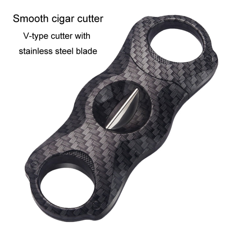 Portable Cigar Scissors Double Blade Stainless Steel V Cigar Cutter Tool, Bear Eye, Wind