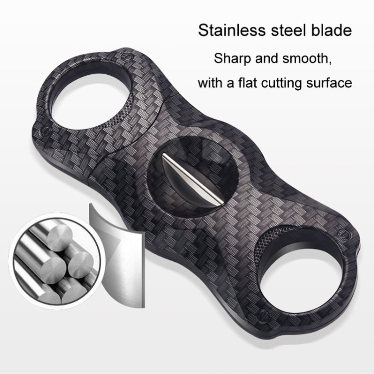 Portable Cigar Scissors Double Blade Stainless Steel V Cigar Cutter Tool, Bear Eye, Wind