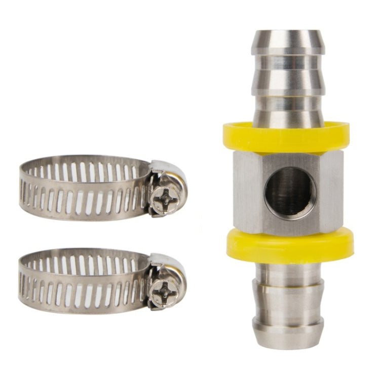 Fuel Pipe Fuel Pressure NPT Sensor T-type Barbed Connector, 1/2 inch