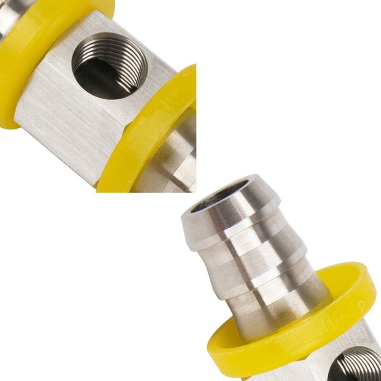 Fuel Pipe Fuel Pressure NPT Sensor T-type Barbed Connector, 1/2 inch
