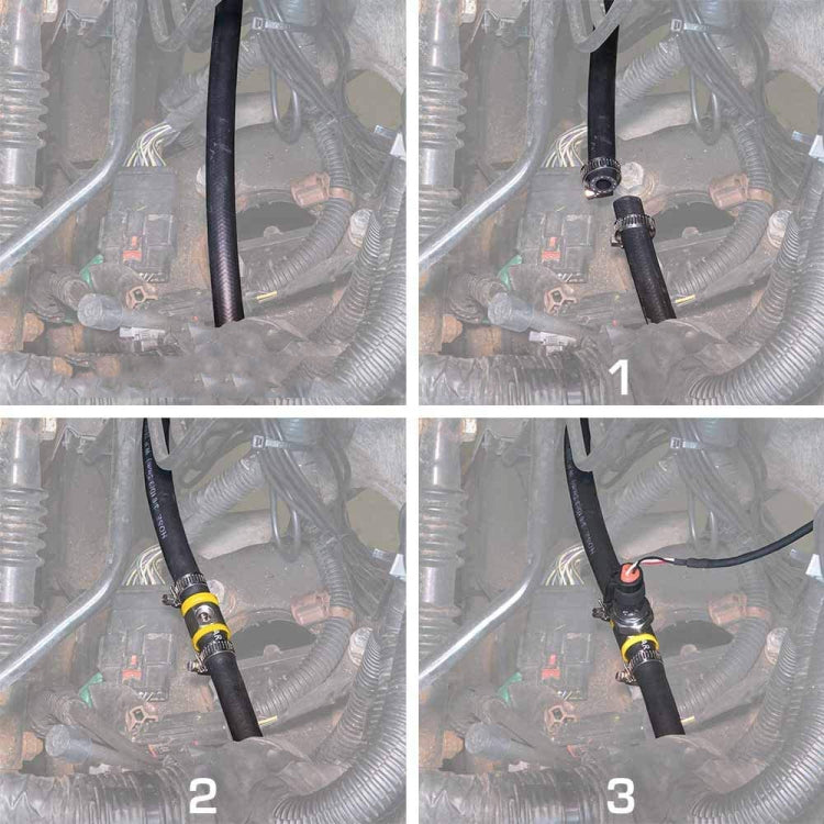 Fuel Pipe Fuel Pressure NPT Sensor T-type Barbed Connector, 1/2 inch