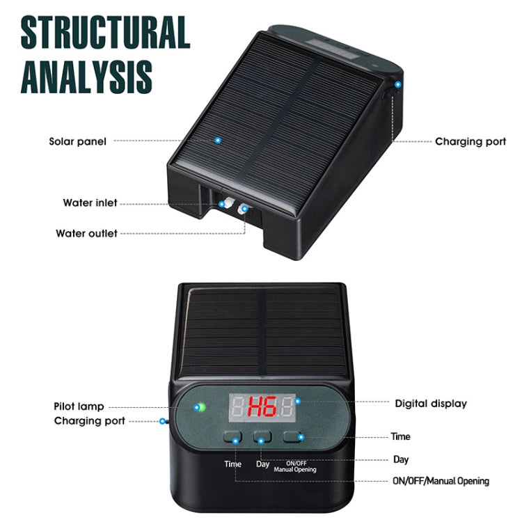 Smart Automatic Solar Timed Wireless Controlled Watering Device