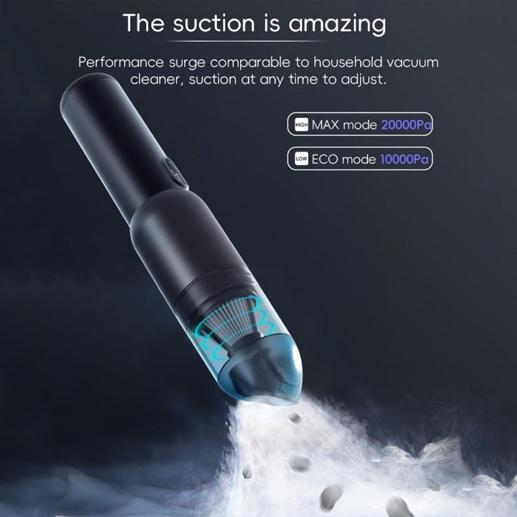 Multifunctional Suction Blowing Wireless Car Vacuum Cleaner Handheld High-Power Dust Blower, (Black)