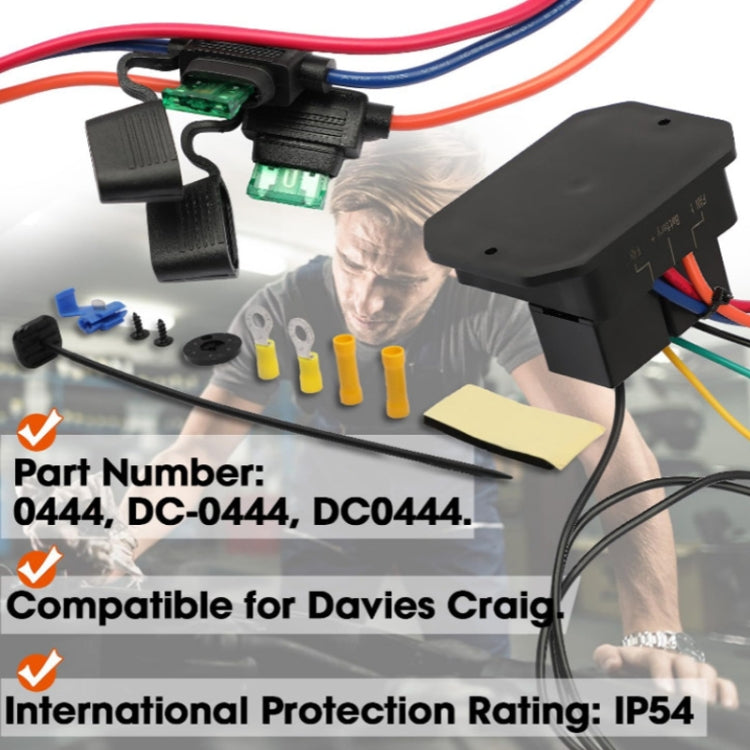 Digital Radiator Fan Controller Switch Automotive Fan Wiring Harness, 12V, 24V