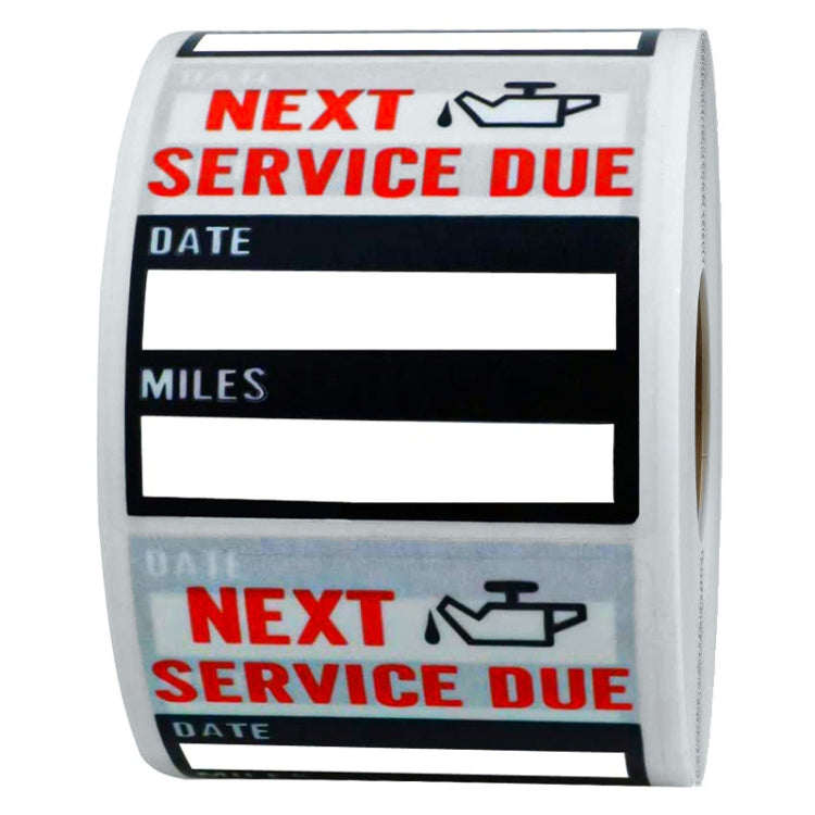 Car Oil Change/Maintenance Reminder Window Sticker