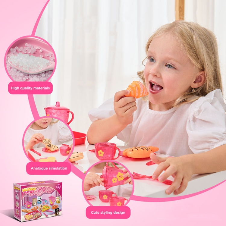 33pcs /Set Simulation Tableware Pretend Play Toy Kit Dessert Role Play Toys
