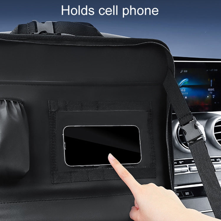 Multifunctional Car Steering Wheel Dining Table Car Seatback Hanging Foldable Storage Bag