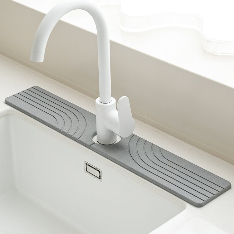 Faucet Sink Drying Mat Diatomaceous Earth Stone Splashproof Absorbent Sink Drainage Mat, K01 Dark Gray, K01 White, K02 Dark Gray, K02 White, K03 Dark Gray, K03 White, K04 Dark Gray, K04 White, K05 Dark Gray, K05 White