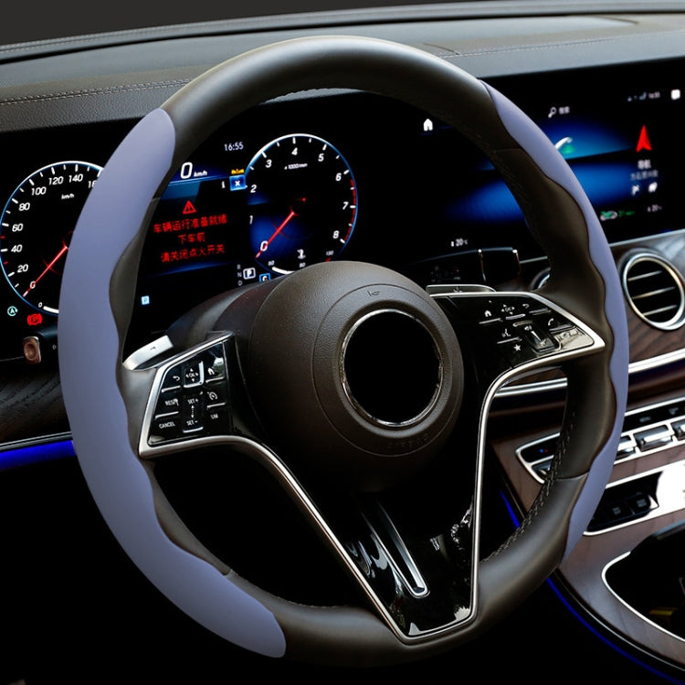 38cm Liquid Silicone Sweat-Absorbing Anti-Skid Car Steering Wheel Cover