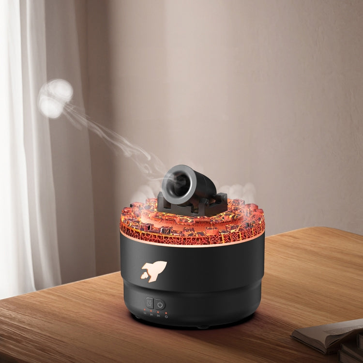 Turret Shape Aromatherapy Humidifier With 3-speed Timer 7-color Atmosphere Light, US Plug Black, US Plug White, EU Plug Black, EU Plug White, USB Plug Black, USB Plug White