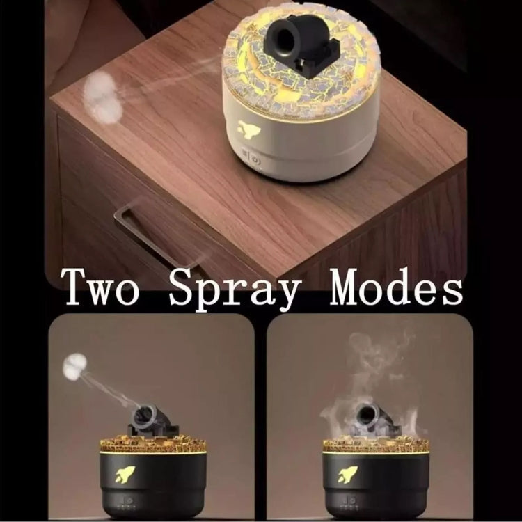 Turret Shape Aromatherapy Humidifier With 3-speed Timer 7-color Atmosphere Light, US Plug Black, US Plug White, EU Plug Black, EU Plug White, USB Plug Black, USB Plug White