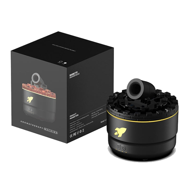 Turret Shape Aromatherapy Humidifier With 3-speed Timer 7-color Atmosphere Light, US Plug Black, US Plug White, EU Plug Black, EU Plug White, USB Plug Black, USB Plug White
