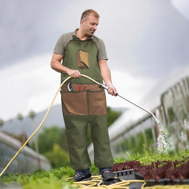 Gardening Pruning Multi-Pocket Oxford Cloth Color-blocking Extended Leg Apron